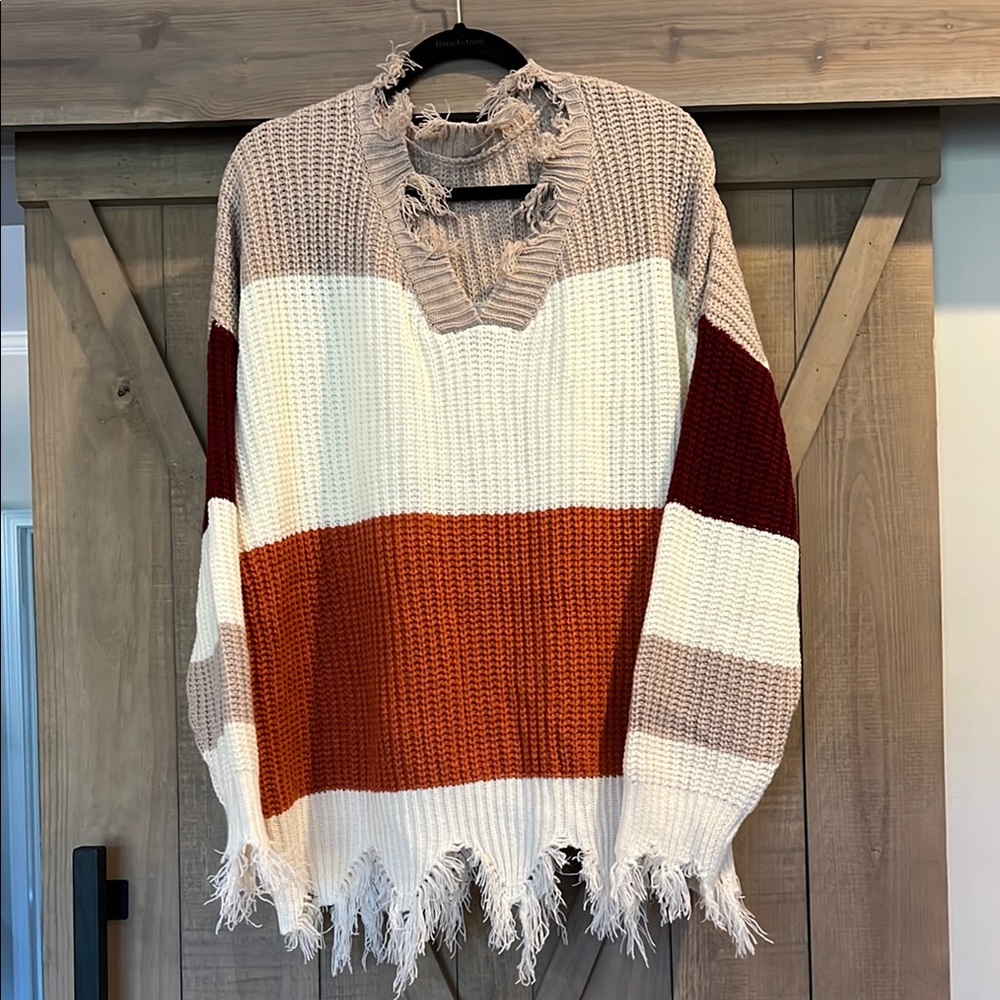 Colorblock Knit Sweater